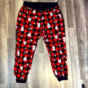 Wondershop Holiday Christmas Buffalo Plaid Fleece Pajama Bottoms